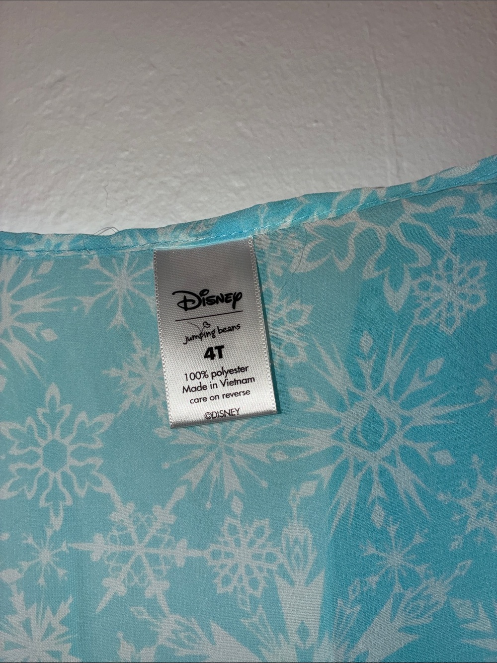 Disney Girls Frozen Costume With Detachable Cape 4T - Picture 4 of 5